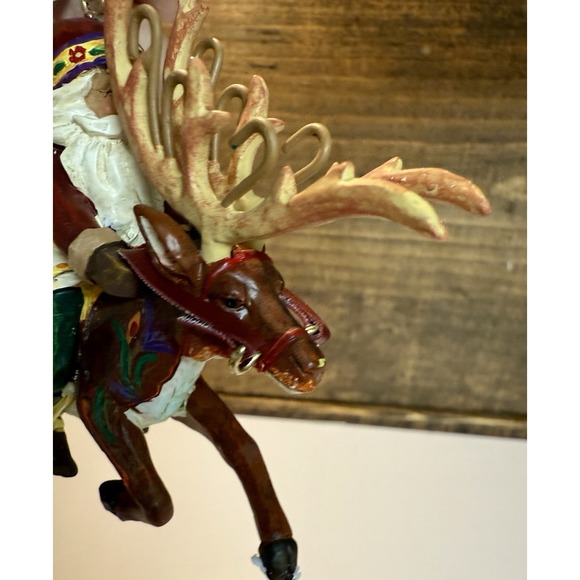 Jim Shore Christmas Santa Did Ride  Reindeer Ornament Heartwood Creek 2006 - Picture 2 of 11